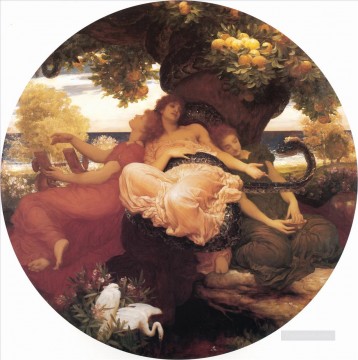 ヘスペリデスの庭園 アカデミズム フレデリック・レイトン Oil Paintings